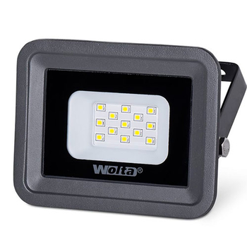 Светодиодный прожектор WOLTA WFL-10W/06W серый  5500K 10Вт SMD IP65 850Лм - Светильники - Прожекторы - Магазин электрооборудования для дома ТурбоВольт